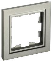 IEK BRITE Рамка 1-мест. РУ-1-БрШ шамп.