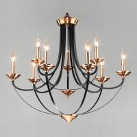 Подвесная люстра в стиле лофт 60098/9 черный Eurosvet Lazzaro