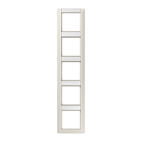 JUNG Рамка 5-кратная с полем для надписи для горизонтальной и вертикальной установки слоновая кость