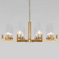 Подвесная люстра со стеклянными плафонами 60133/8 латунь Eurosvet Arganie
