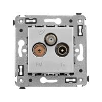 DKC Avanti Закаленная сталь Розетка TV-FM-SAT