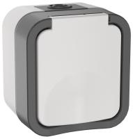 IEK TORS Розетка 1-я с з/к кр. 16А IP55 TS220 белый