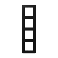 JUNG A Flow Черный матовый Рамка 4-ая