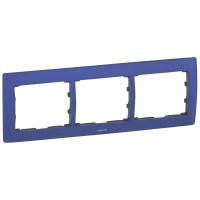 Legrand Galea Life Синий Металл/Magic Blue Рамка 3-я гориз