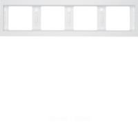 Berker K.1 Полярно-белый глянцевый Рамкa 4-местная