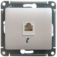 SE Glossa Перламутр Розетка телефонная RJ11