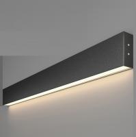 Линейный светодиодный накладной односторонний светильник 78см 15Вт 4200К черная шагрень 101-100-30-78 Elektrostandard Grand a042940