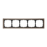 Systeme Electric ArtGallery Pure Органическое стекло Мокко Рамка 5-ая