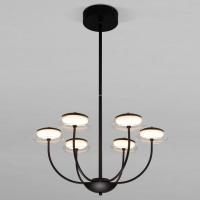 Потолочный светодиодный светильник со стеклянными плафонами 50388 LED Черный Eurosvet Fungo