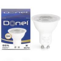 Donel Светодиодная лампа 7Вт, MR16, 220В, GU10, 3000K, 560Лм, Ra>80, 60°, D50хH55мм, Dim Triac, DN03001W7GU10Dim
