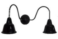BIRONI Кампана Настенный светильник 2 плафона, черный, черный никель 35/119