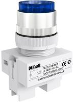 DEKraft ЛK-22 Синяя неон Лампа коммутаторная ALTE D=22мм 220В