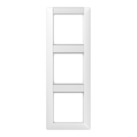 JUNG Рамка 3-кратная с полем для надписи для горизонтальной и вертикальной установки белая