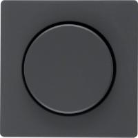 Berker Q Антрацит с эффектом бархата Центральная панель с регулирующей кнопкой для поворотного диммера