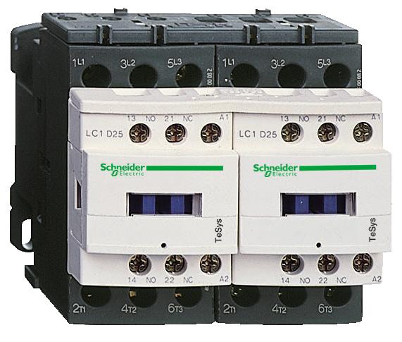 Schneider Electric Contactors D Контактор реверсивный 3P, 25A, 230В50Гц электр.б.