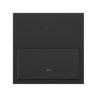 Simon 100 Черный матовый  Кит 1 пост, фронт. 1 рамка «минимум» + 1 клавиша выключателя