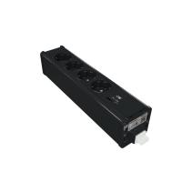 SE Unica System+ Блок 4хРозетка (2К+З) и 2хUSB типа A/C АНТРАЦИТ