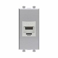 DKC Avanti Компьютерная розетка RJ-45 без шторки модульная, кат.6А экранированная, Закаленная сталь, 1 модуль