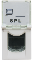 SPL Розетка RJ 45 Mosaic категория 5е UTP 1 модуль белая (076551 - SPL - 200006)