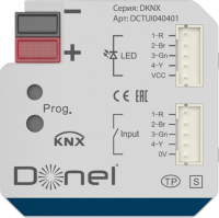 Donel KNX Универсальный интерфейс , 4 канала, 12 В, DCTUI040401