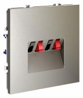 Розетка акустическая встраиваемая VOLTUM S70 4-местная, (шелк) Розетка акустическая встраиваемая VOLTUM S70 4-местная, (шелк)