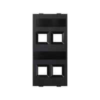 Simon Connect Адаптер 4 местн. для RJ45 AMP, BRAND REX, RIT, CIMABOX, CIMA-модуль 52x108 мм