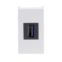 DKC USB 3.0 розетка, Viva, белая, 1 мод.