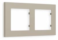 Рамка ALFA Techno (Серо-бежевый матовый) 2-ая AF220362