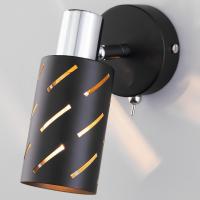 Настенный светильник 20090/1 черный / хром Eurosvet Fente