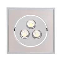 Встраиваемый светодиодный светильник Horoz Elena-3 3W матовый хром 2700К 016-010-0003 HRZ00000272