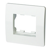 DKC Viva Рамка в сборе с суппортом для электроустановочных изделий, 2 мод