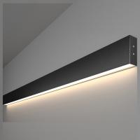 Линейный светодиодный накладной односторонний светильник 128см 25Вт 4200К черная шагрень 101-100-30-128 Elektrostandard Grand a042934