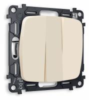 Комплект механизма 3-клавишного выключателя OMEGA MO325010 Бежевый матовый QUANT