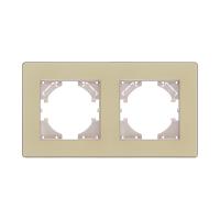 Рамка 2-постовая, золотой Kollinger Eleganz Acryl EA2GD