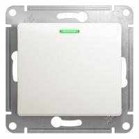 SE Glossa Перламутр Переключатель 1-клавишный с подсветкой сх.6а, 10АХ