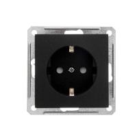 SE Wessen 59 Черный бархат Розетка с/з с защитными шторками