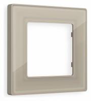 Рамка ALFA Arctic (Серо-бежевый Стекло органическое) 1-ая AF580361