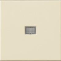 Gira S-55 Крем глянц Клавиша с большим контрольным отверстием