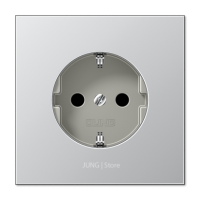 JUNG EcoProfi Алюминий Розетка с/з, автозажим