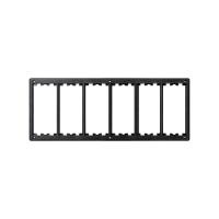 Simon Connect Установочная рамка для блока встраиваемого монтажа CIMA Classic на 6 двойных постов цвета графит