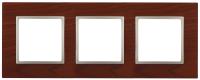 ЭРА 14-5303-08 Вишня+Шампань Рамка на 3 поста  дерево,  Elegance