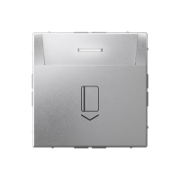 Systeme Electric ArtGallery Алюминий Выключатель карточный 10А, без задержки времени, быстр.клемм.