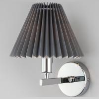 Настенный светильник с декоративным абажуром 60136/1 хром/графит Eurosvet Peony