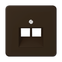 JUNG CD 500/CD plus Коричневая Накладка 2-ой наклонной ТЛФ/комп розетки