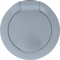 Donel Накладка для розетки Schuko с заземлением, с крышкой, 16A 250 В~, матовый серый, серия D16, DO45440