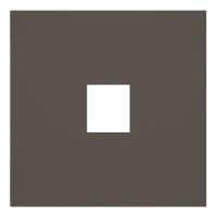 Лицевая панель для одиночной информационной розетки, капучино (35441 CP)