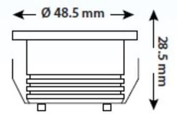 Встраиваемый светодиодный светильник Horoz Bianca 3W 4200К хром 016-036-0003 HRZ00002302