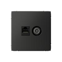 Systeme Electric ArtGallery Базальт Розетка двойная ТВ + компьютерная RJ45, кат. 5Е