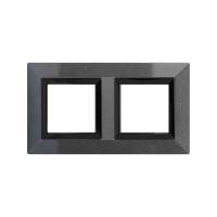 DKC Avanti Темно-Серый Металл Рамка 4 модуля