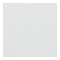 Клавиши двухклавишного выключателя, белый сатин (35611 MW)